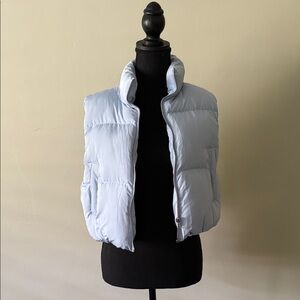 Altar'd State Light Blue Quilted Vest